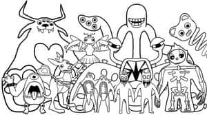 Gardenof Banban Character Lineup Wallpaper