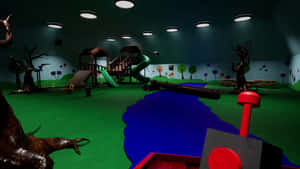 Gardenof Banban Indoor Playground Scene Wallpaper