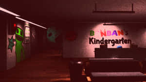 Gardenof Banban Kindergarten Hallway Wallpaper