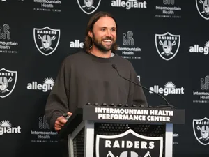 Gardner Minshew Speakingat Raiders Press Conference Wallpaper