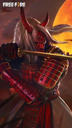 Garena Free Fire Devilish Samurai Wallpaper
