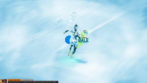 Gareth Bale In Digital Aesthetic Wallpaper