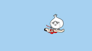 Garlic C P R Cartoon Illustration Wallpaper