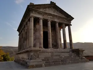 Garni Temple During Sunrise Wallpaper
