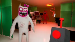 Gartenof Banban Charactersin Control Room Wallpaper