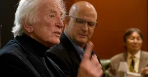 Gary Hart Talking During A Meeting Wallpaper