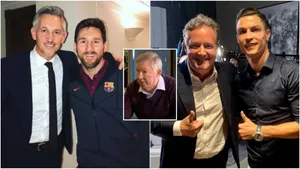 Gary Lineker With Lionel Messi Piers Morgan Cristiano Ronaldo Wallpaper