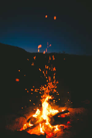 Gather Around The Beach Bonfire Wallpaper