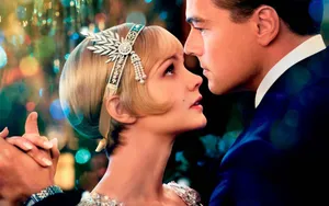 Gatsby And Daisy Romantic Moment Wallpaper