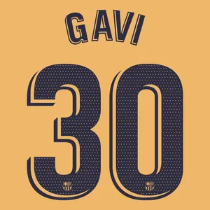 Gavi Number30 Jersey Design Wallpaper