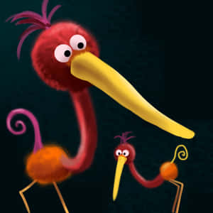 Gawky Birds Wallpaper