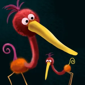 Gawky Birds Wallpaper