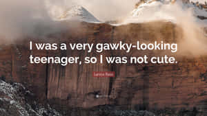 Gawky Looking Teenager Wallpaper