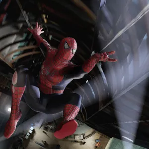 Gawky Pose Of Spiderman Wallpaper