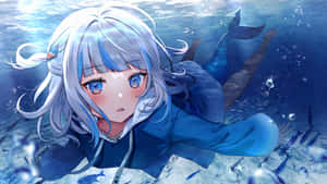 Gawr Gura Underwater Adventure Wallpaper