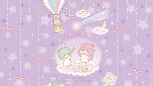 Gazing Little Twin Stars Wallpaper