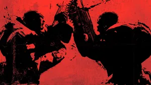 Gears Of War Red Fight Wallpaper