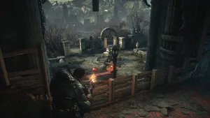 Gears Of War U E_ Tactical Cover In Cemetery Wallpaper