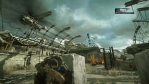 Gears Of War_ Ultimate Edition_ Combat Scene Wallpaper