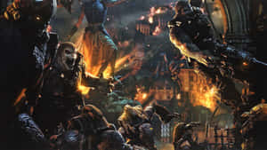 Gears Of War Ultimate Edition_ Epic Battle Scene Wallpaper