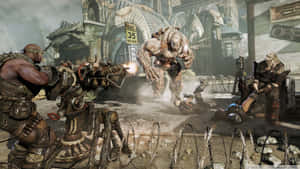 Gears Of War3_ Epic Battle Scene Wallpaper