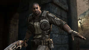 Gears Of War3_ Soldier With Gun Wallpaper