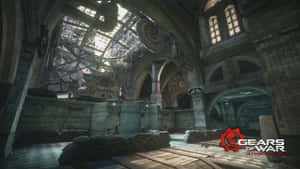 Gearsof War Ultimate Edition Dilapidated Interior Wallpaper