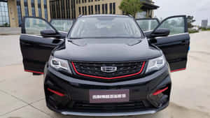 Geely Boyue Pro Black Front View Wallpaper