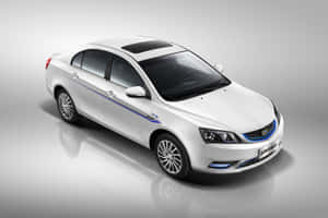 Geely Emgrand White Sedan Studio Shot Wallpaper