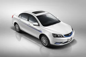 Geely Emgrand White Sedan Studio Shot Wallpaper