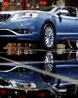 Geely G C9 Showroom Reflection Wallpaper