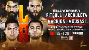 Gegard Mousasi In A Decisive Match Against Lyoto Machida In Bellator Mma Wallpaper