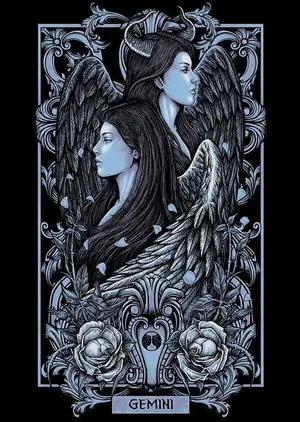 Gemini Twin Angels Artwork Wallpaper