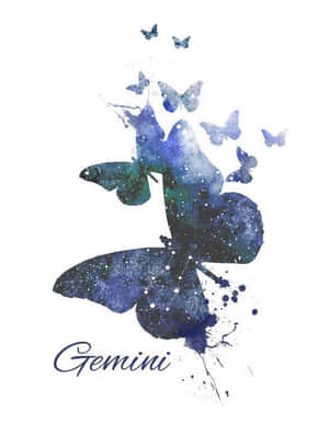 Gemini Zodiac Sign Artwork Wallpaper