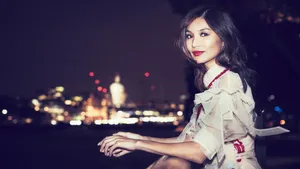Gemma Chan In Night Sky Wallpaper
