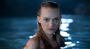 Gemma Ward Striking A Pose During A Photoshoot Wallpaper