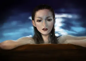 Gemma Ward Striking A Pose In A Fashion Photoshoot Wallpaper