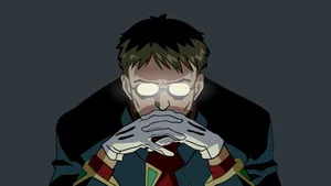 Gendo Ikari, The Enigmatic Leader Of Nerv In A Contemplative Pose Wallpaper