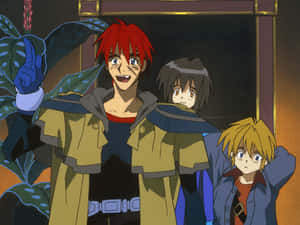 Gene Starwindand Crew Outlaw Star Wallpaper