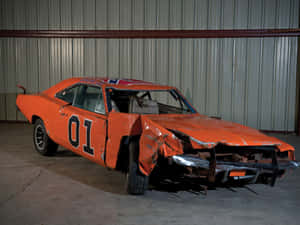 General Lee Broken Car Wallpaper