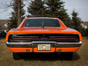 General Lee Car Back View Wallpaper