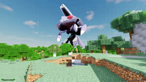 Genesect Pokemon In Minecraft Game Wallpaper