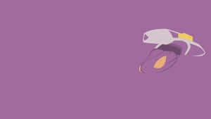 Genesect Pokemon Purple Minimalist Aesthetic Wallpaper