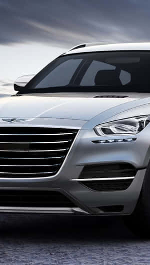 Genesis Gv80 Luxury Suv On The Road Wallpaper