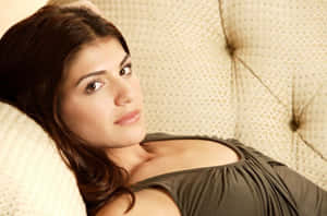 Genevieve Padalecki Striking A Pose In A Stunning Photoshoot Wallpaper