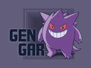 Gengar Ghost Type Pokemon Aesthetic Wallpaper