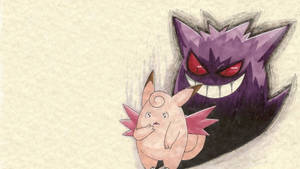 Gengar With Jigglypuff Wallpaper