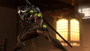 Genji, The Skilled Cyber-ninja From Overwatch Wallpaper