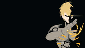 Genos - The Powerful Cyborg Warrior In Action Wallpaper