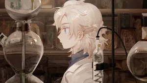 Genshin Impact Albedo: Master Of The Art Of Alchemy Wallpaper